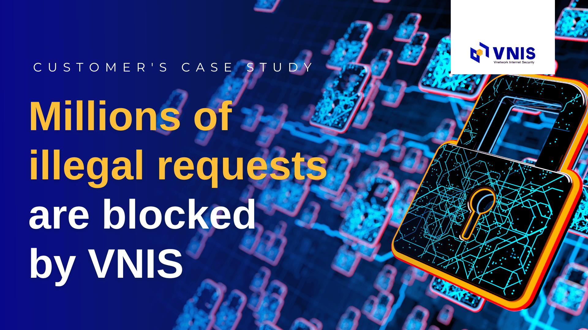VNIS secures the Website and helps customers fight and prevent millions illegal requests
