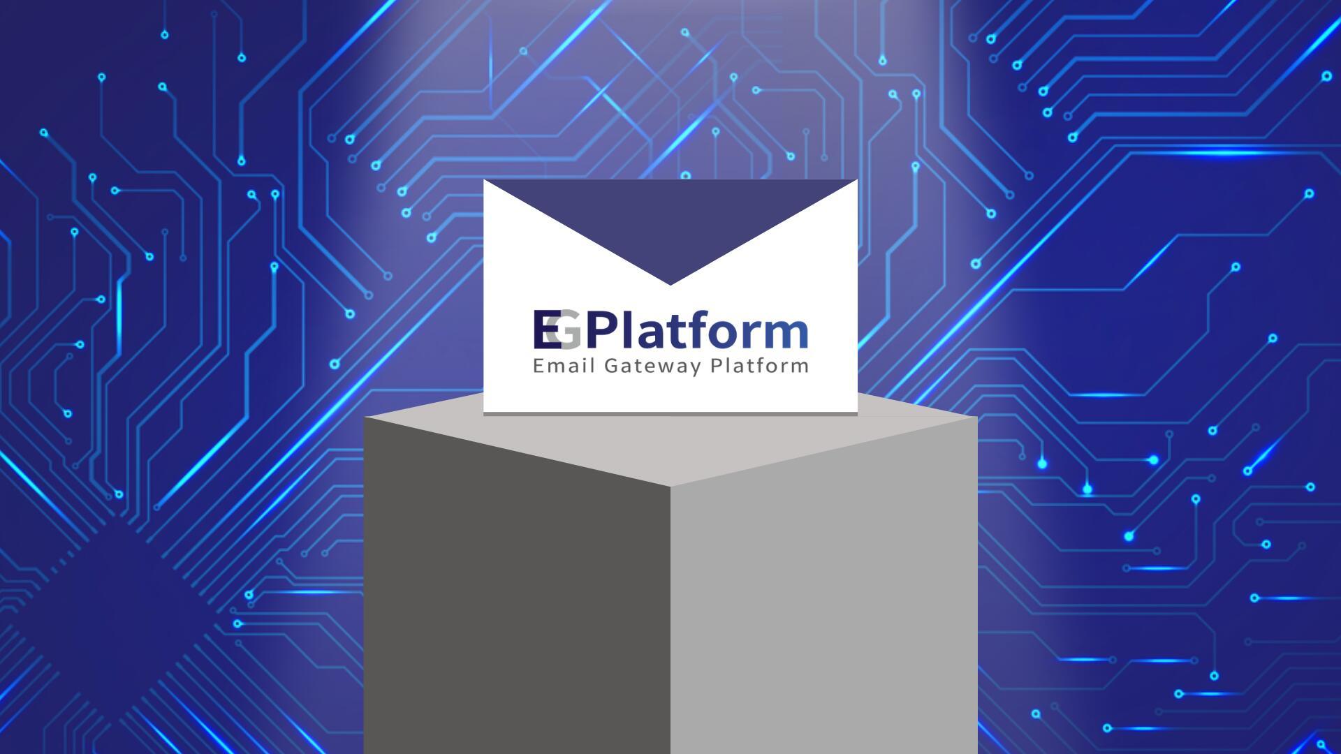 How does EG Platform secure business email?